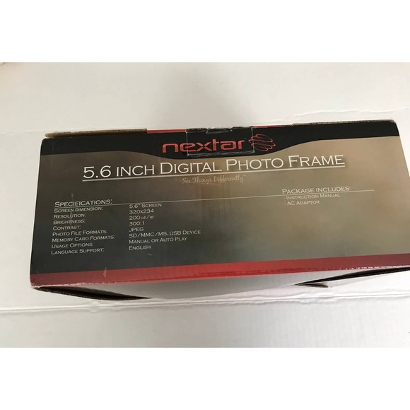 Nextar 5.6 Inch Digital Photo Frame Displays Instantly  New - Picture 4 of 5